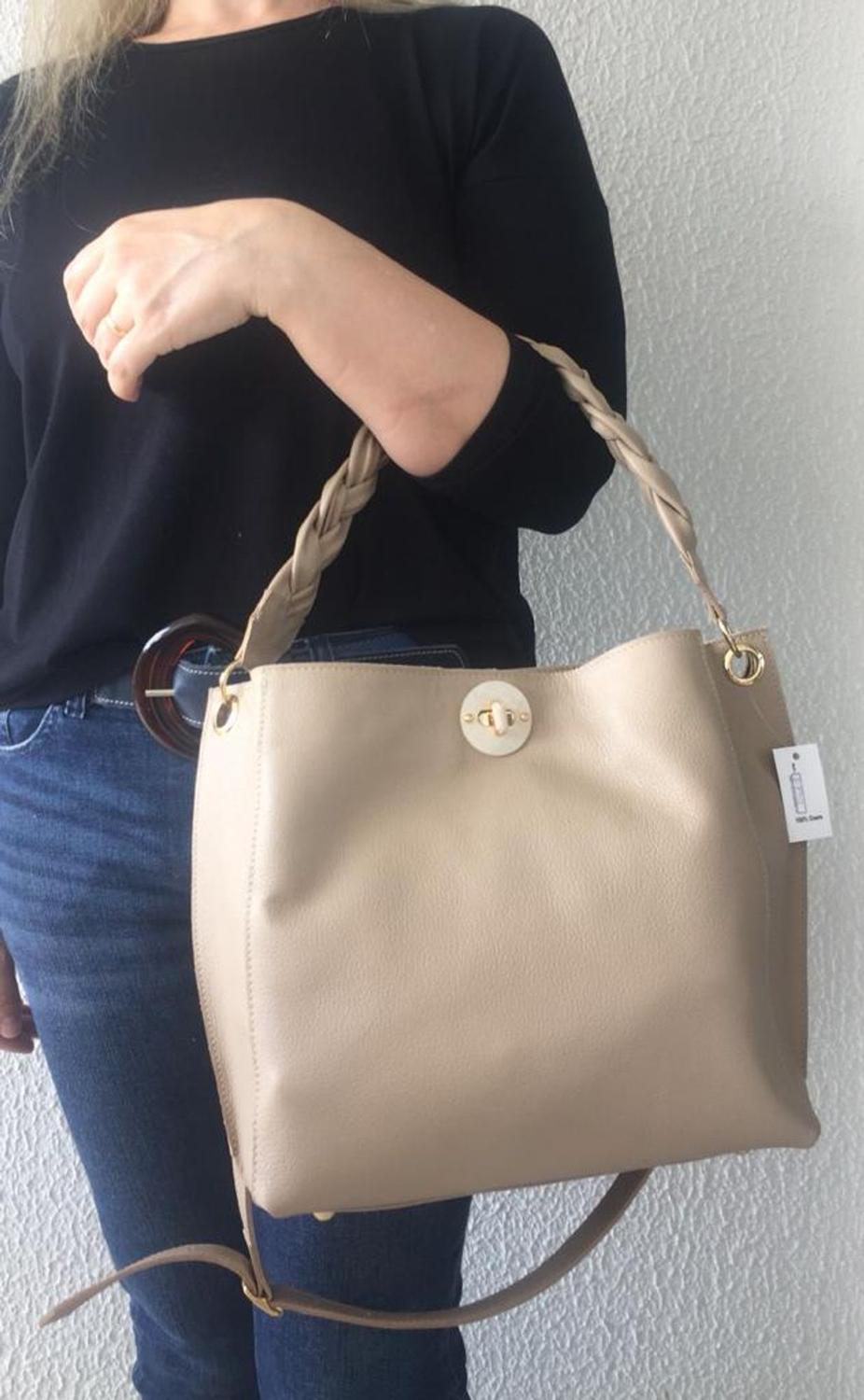 charlie leather bucket bolsa