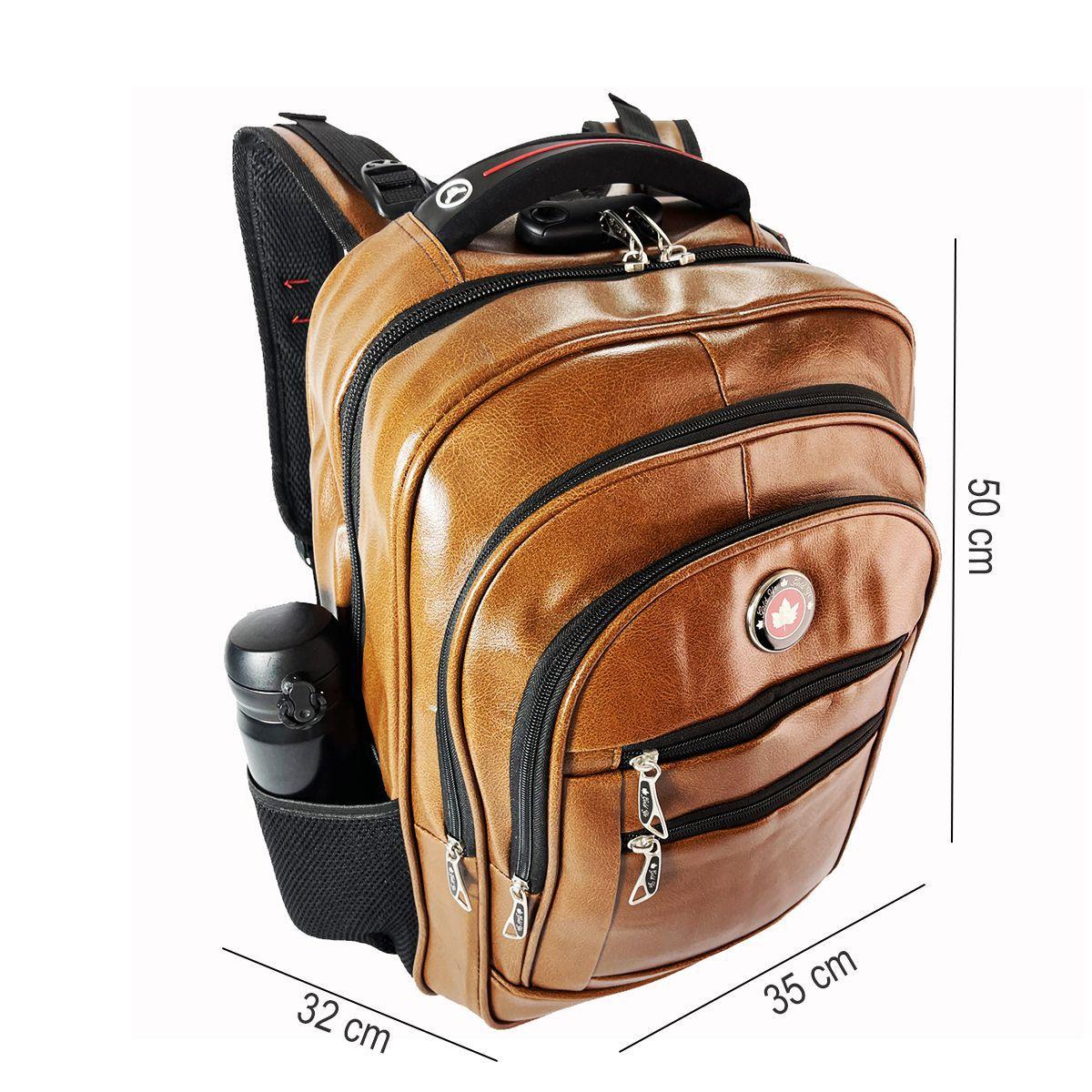 Bolsa Masculina Impermeável De Couro Carregador USB - MundoShopee - Bolsas  - Magazine Luiza