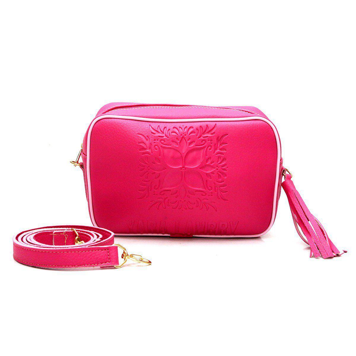 coach mini camera bolsa pink