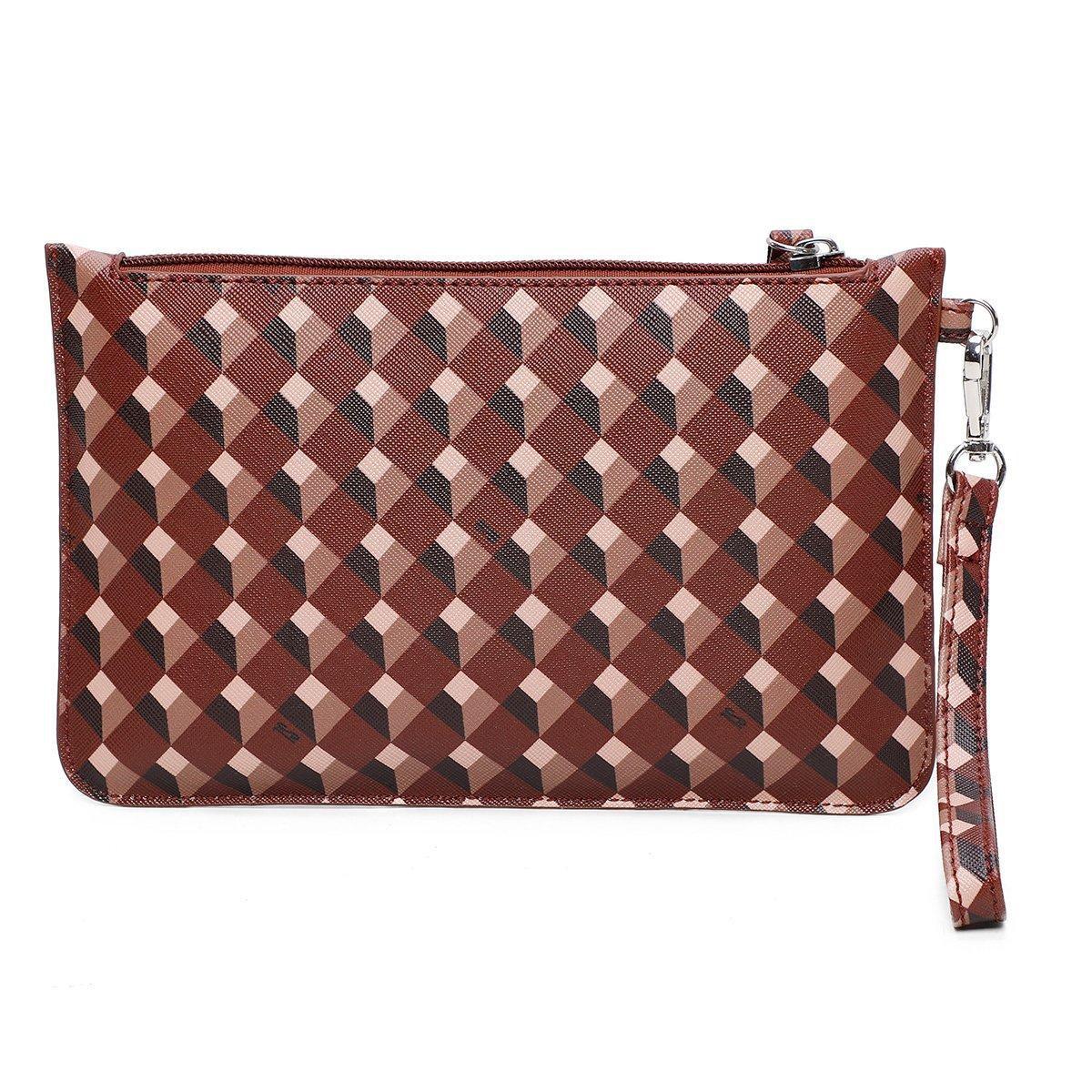checkered clutch bolsa