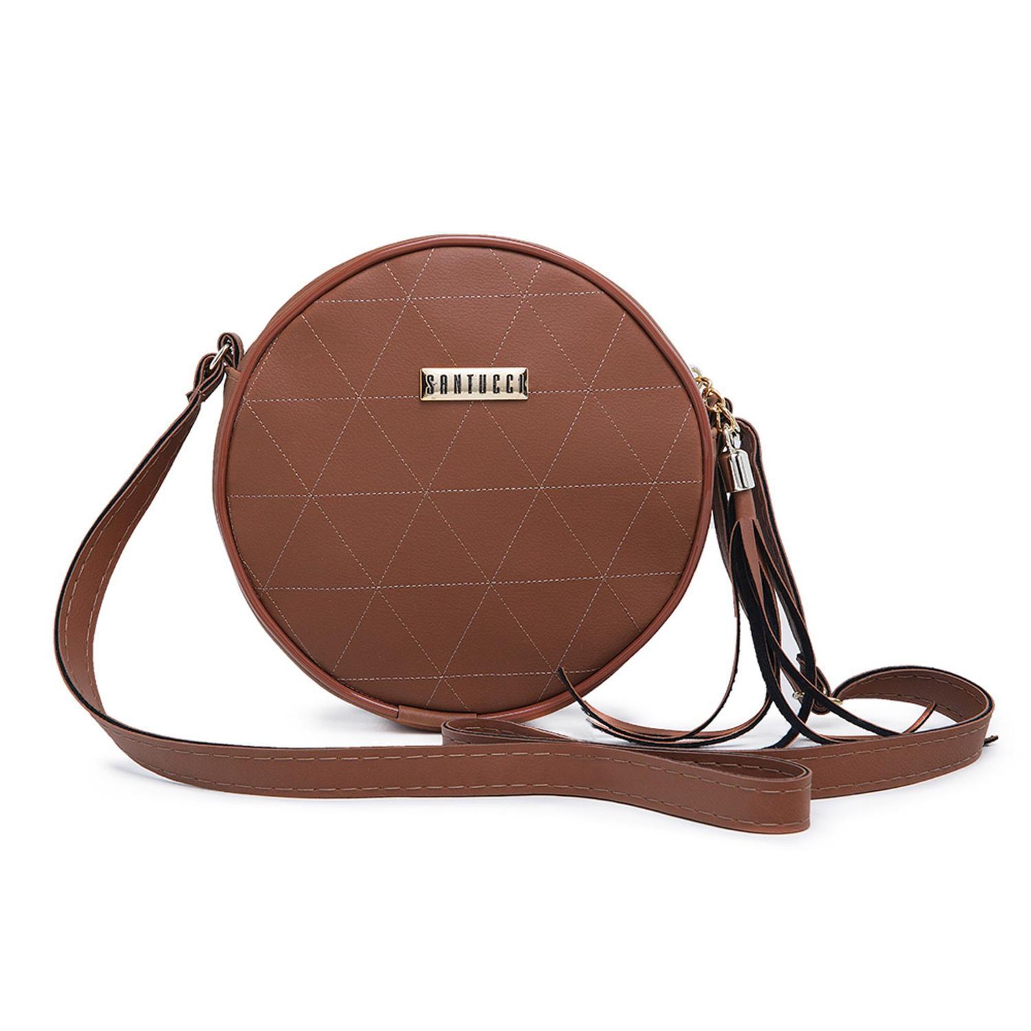 brown round bolsa