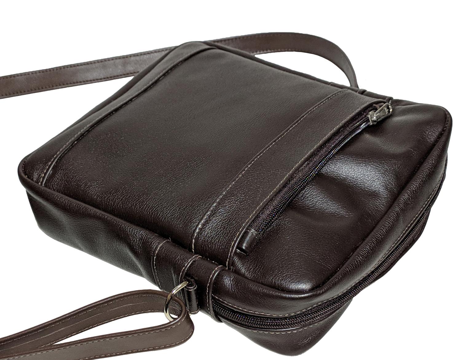 shoulder bolsa couro masculina