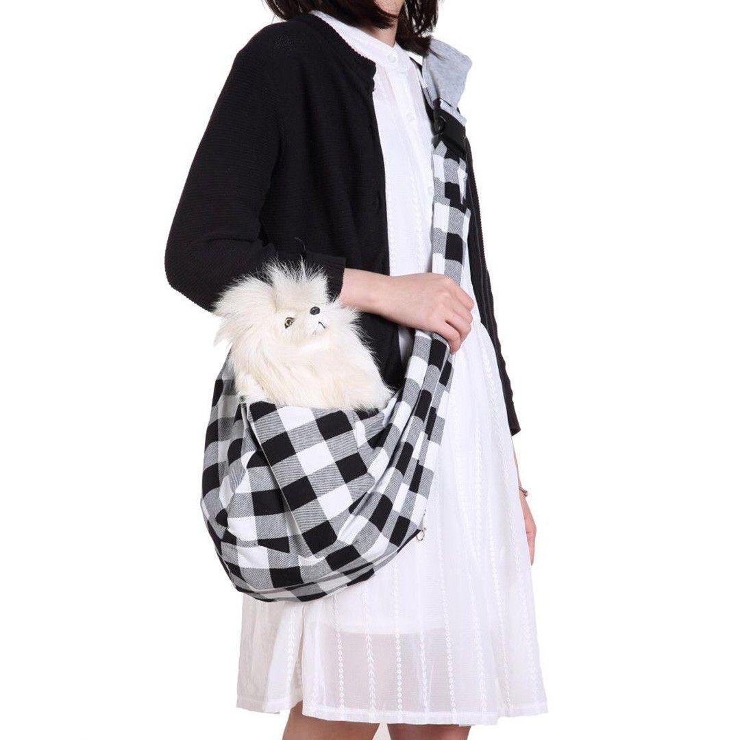 checkered sling bolsa