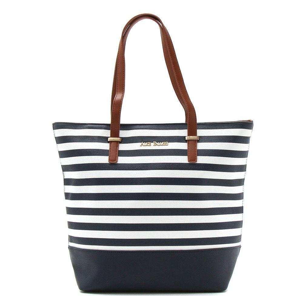 navy nylon tote bolsa
