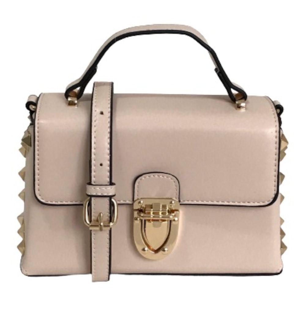 beige satchel bolsa