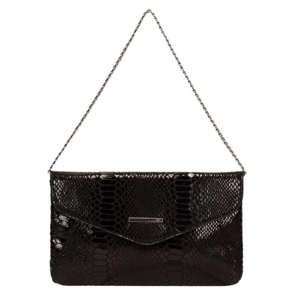 black and white snakeskin bolsa