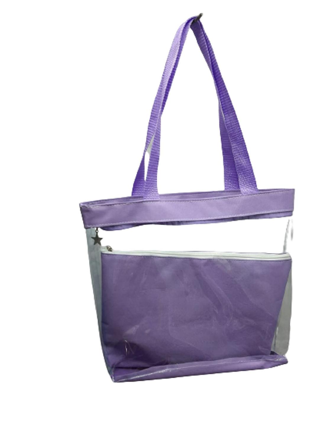 purple clear bolsa