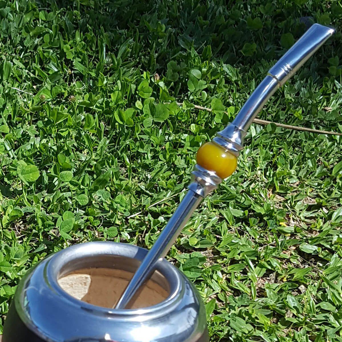 Bomba De INOX Pour Chimarrão Et Tererê Ronde - PROMATE - Acier Inoxydable Robuste