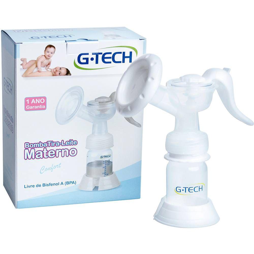 Bomba Tira-Leite Materno Manual G-Tech Confort - Bombinha de Tirar ...