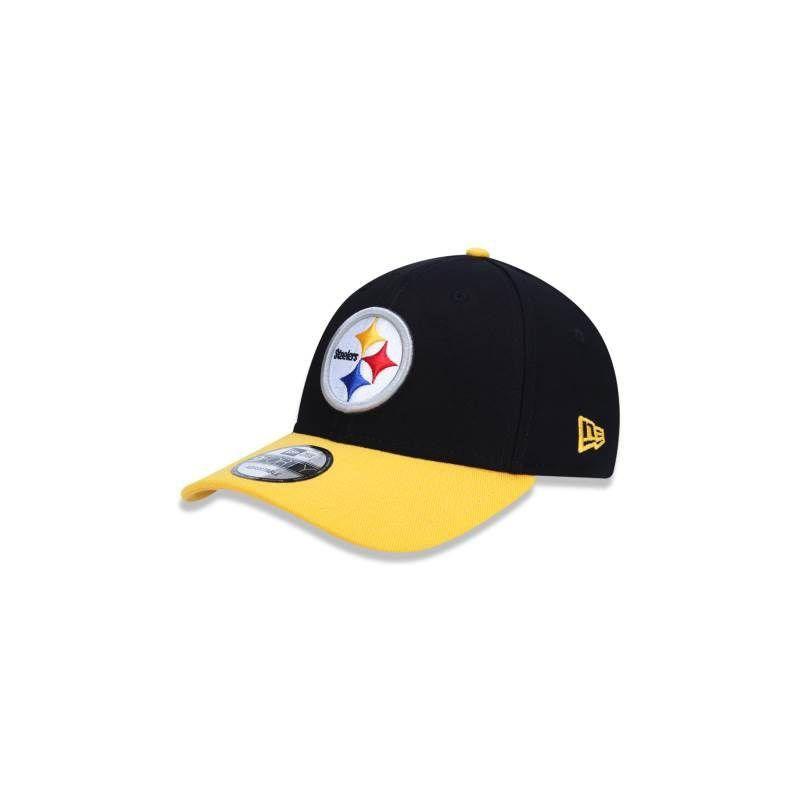Boné New Era NFL Pittsburgh Steelers 940 Preto e Amarelo - FutFanatics