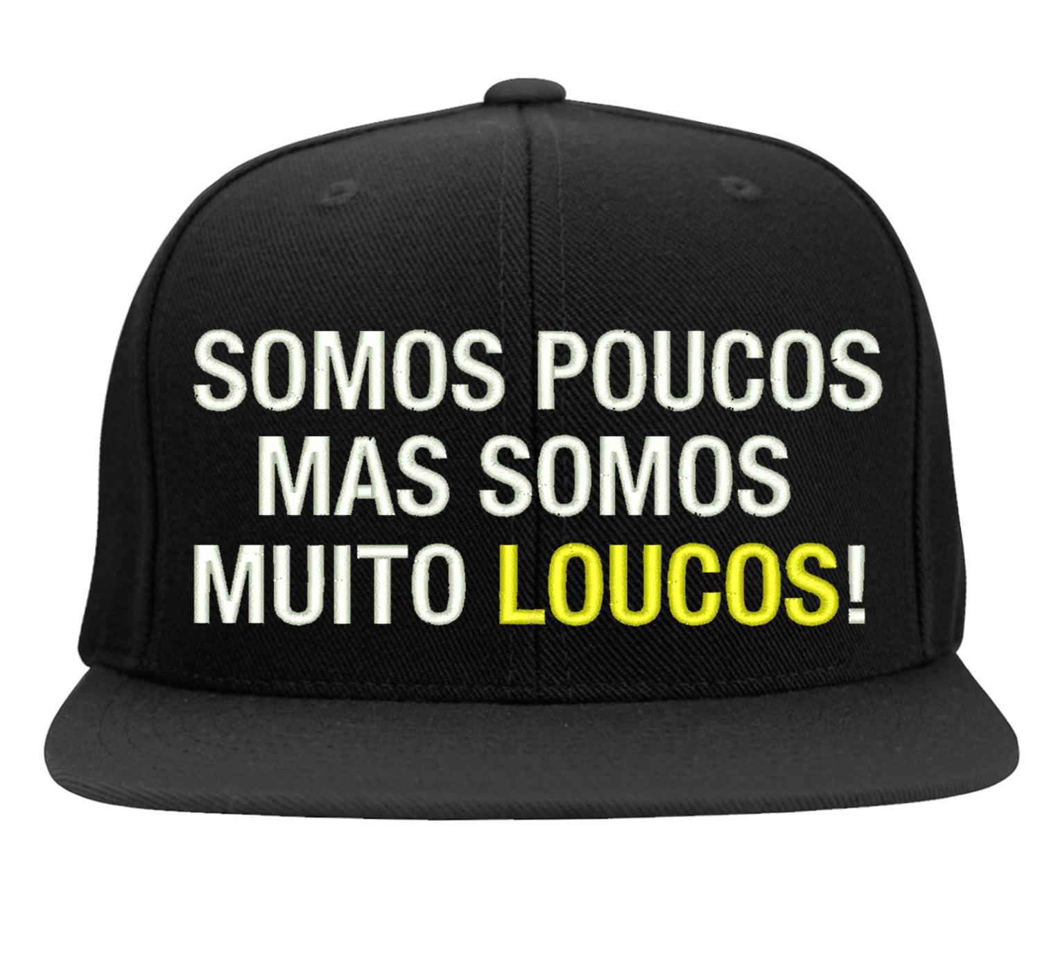 Boné Bordado - Somos Poucos Mas Somos Muito Loucos Frases - Hipercap - Boné  - Magazine Luiza