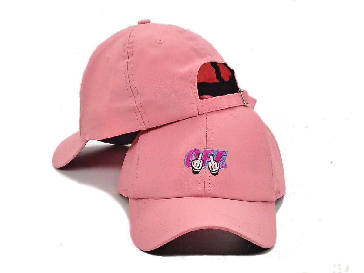 Boné Dad Hat Fuckoff Rosa Fitão Aba Curva Strapback Premium - Scott \u0026 Co -  Boné - Magazine Luiza