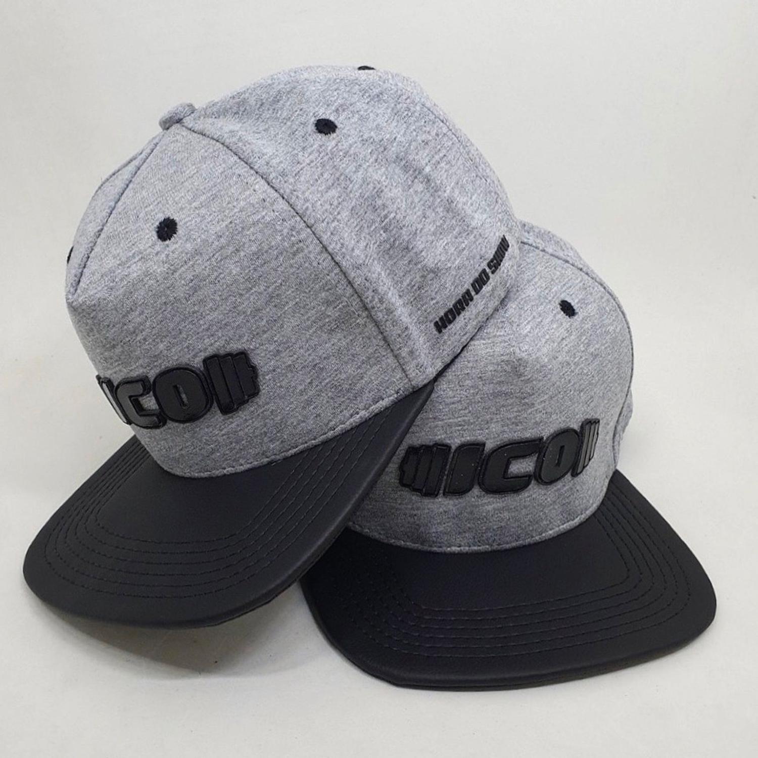 Boné Ico Moletom Aba Reta Couro - Boné - Magazine Luiza