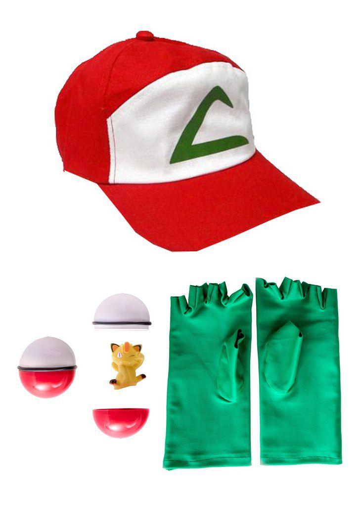Boné, luvas e pokebola do Ash Pokemon - QUIMERA KIDS - No Magalu - Magazine  Luiza