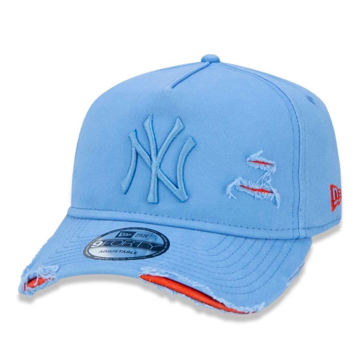 Boné New Era 940 Destroyed New York Yankees MLB - Boné Esportivo - Magazine  Luiza