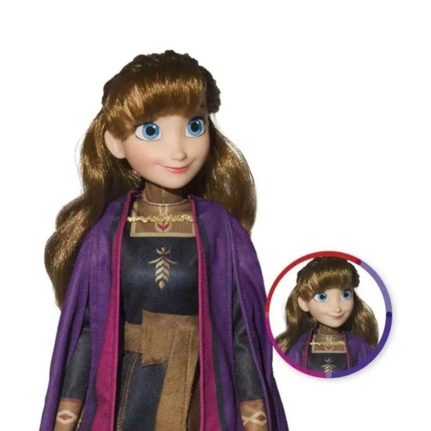 Boneca frozen 2 anna 55cm disney original baby brink 1741