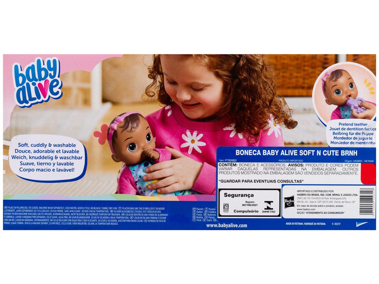 Boneca Baby Alive Bebê Fofinha com Acessório