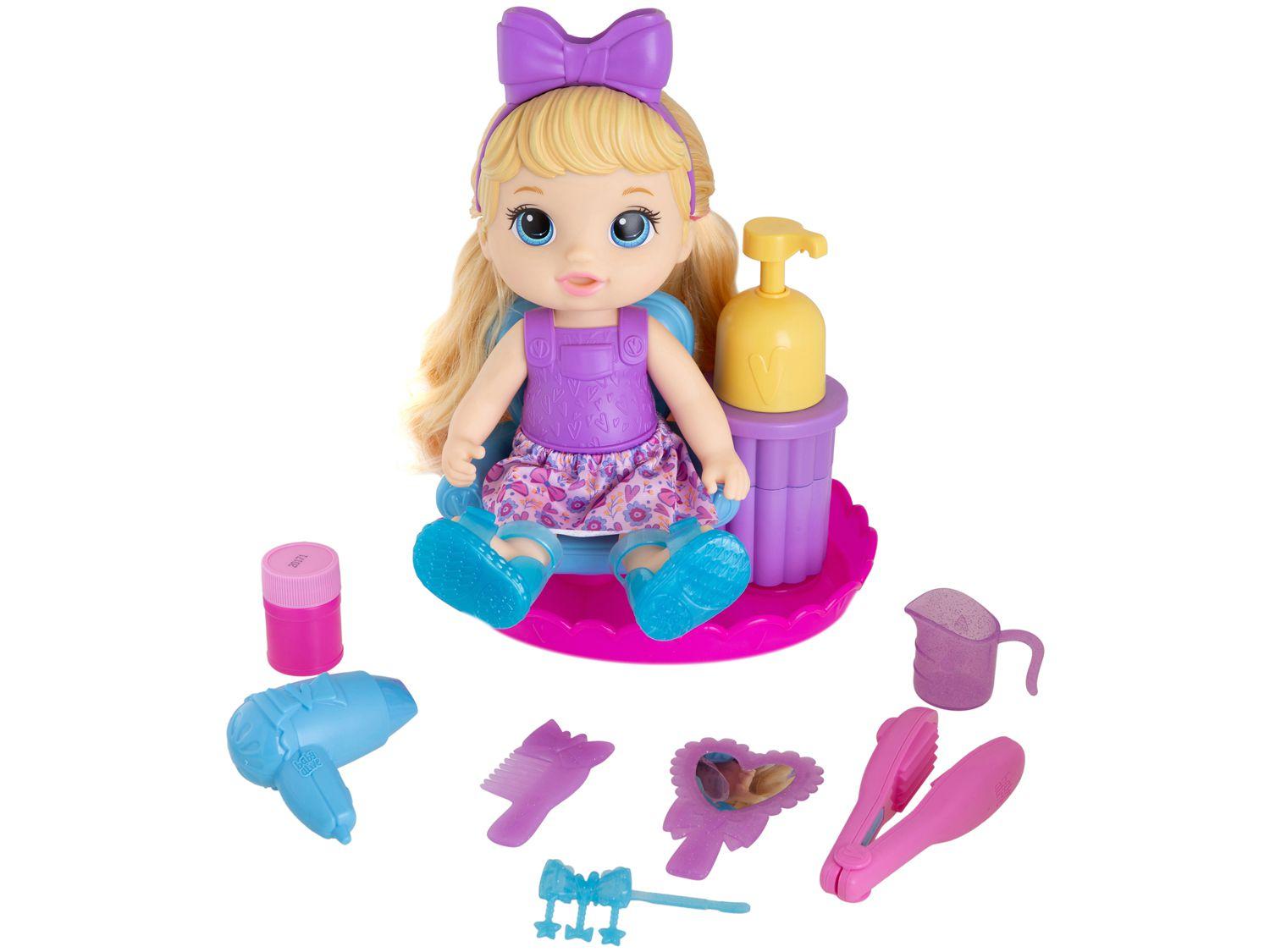 Baby Alive SUDSY STYLING Loira F5112 Boneca Bebê Salão de Beleza