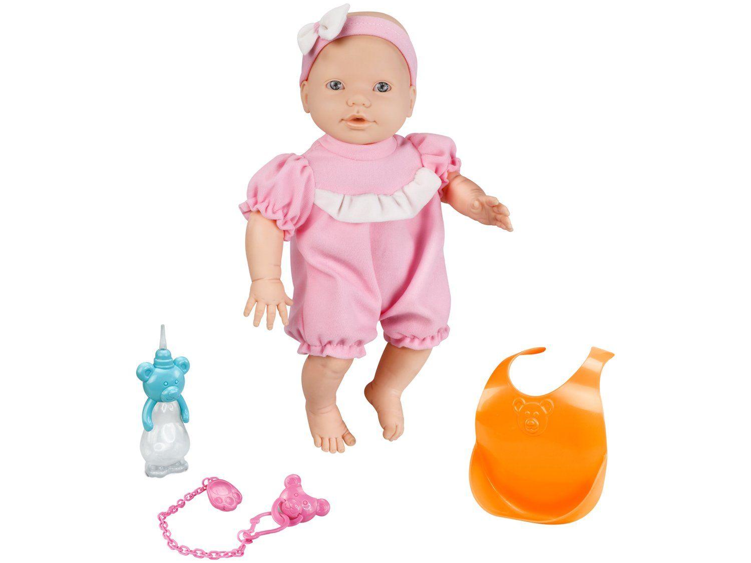Boneca Baby New Mini Bebê Mania com Babador