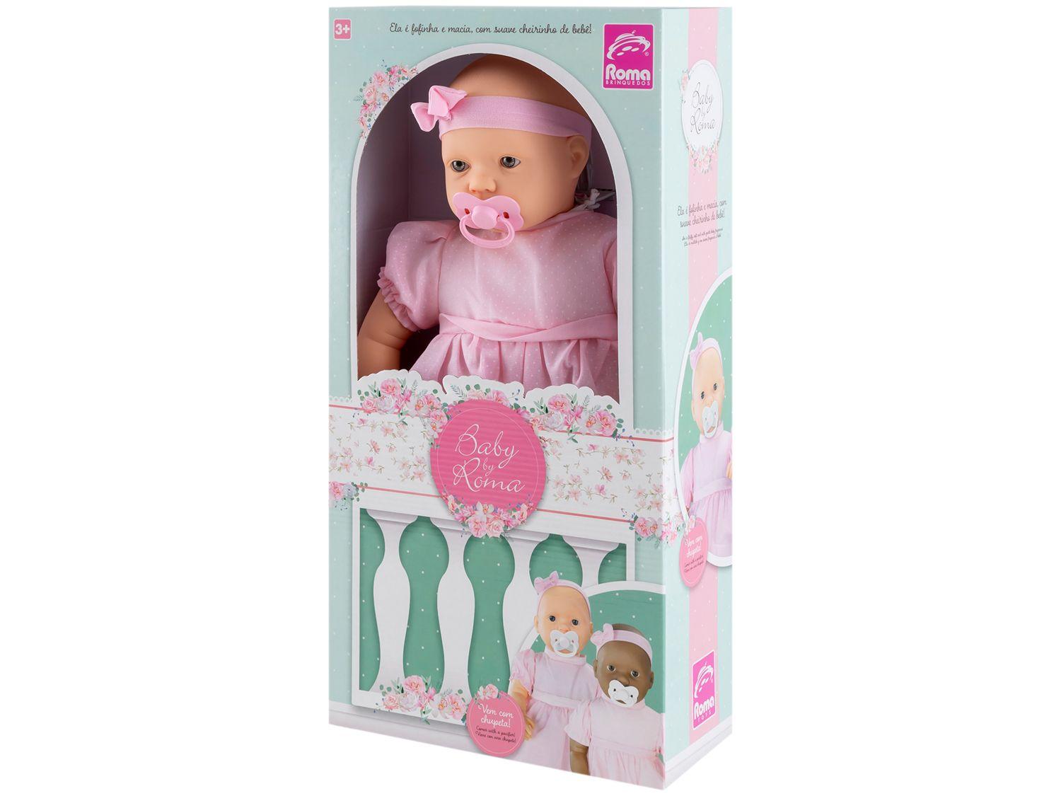 Boneca Baby Tiara com Chupeta Roma Jensen
