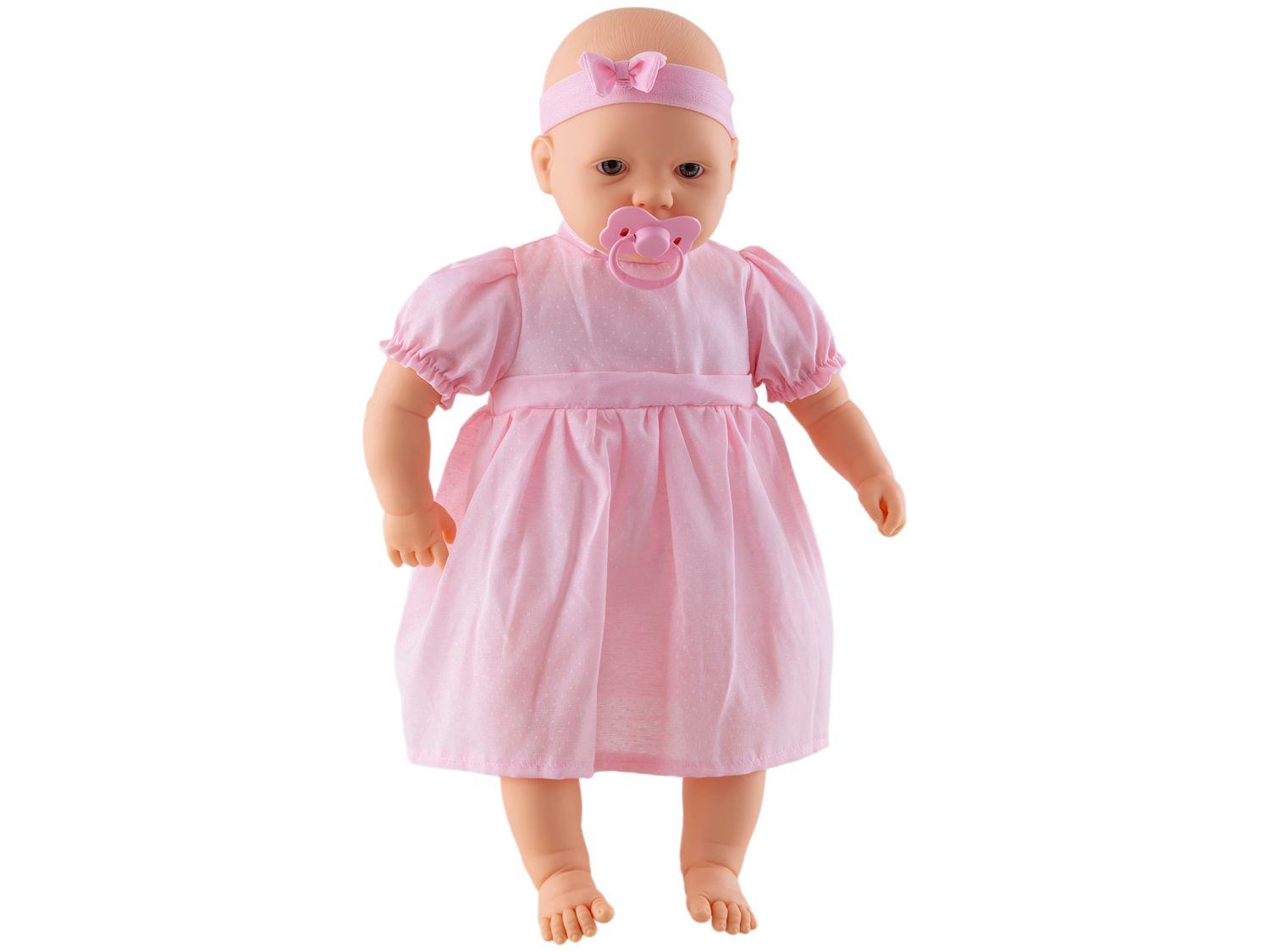 Boneca Baby Tiara com Chupeta Roma Jensen