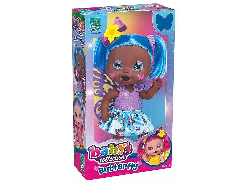 Boneca Babys Collection Butterfly com Acessórios