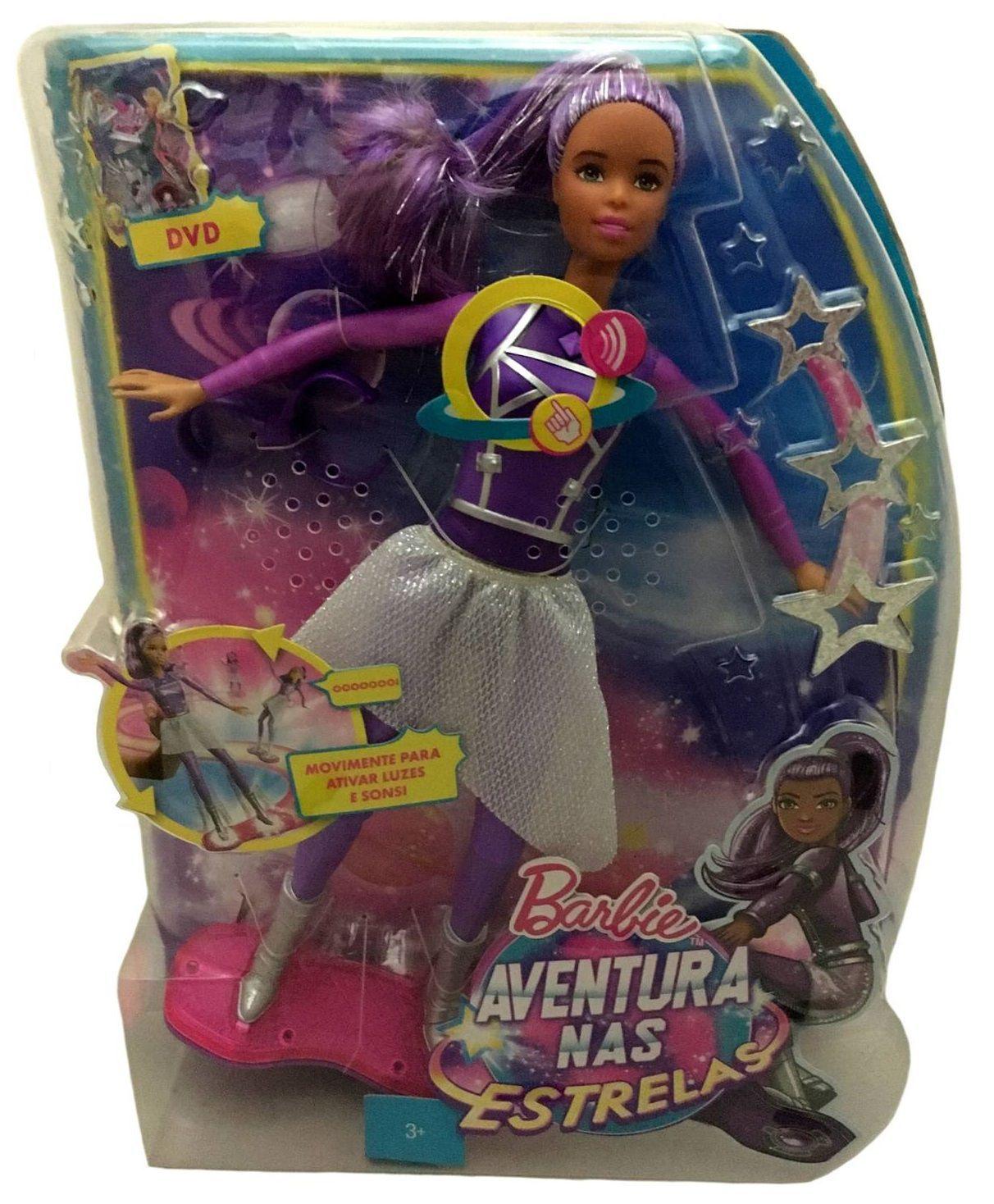 Boneca Barbie Amiga Negra Com Hoverboard Luz E Som Do Filme Aventura ...