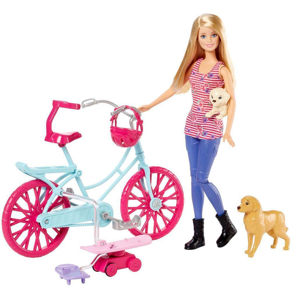 Barbie bicicleta com pets Clearance
