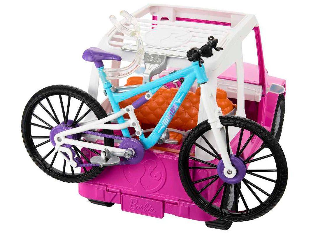 Boneca Barbie Bicicleta de Montanha com Carro