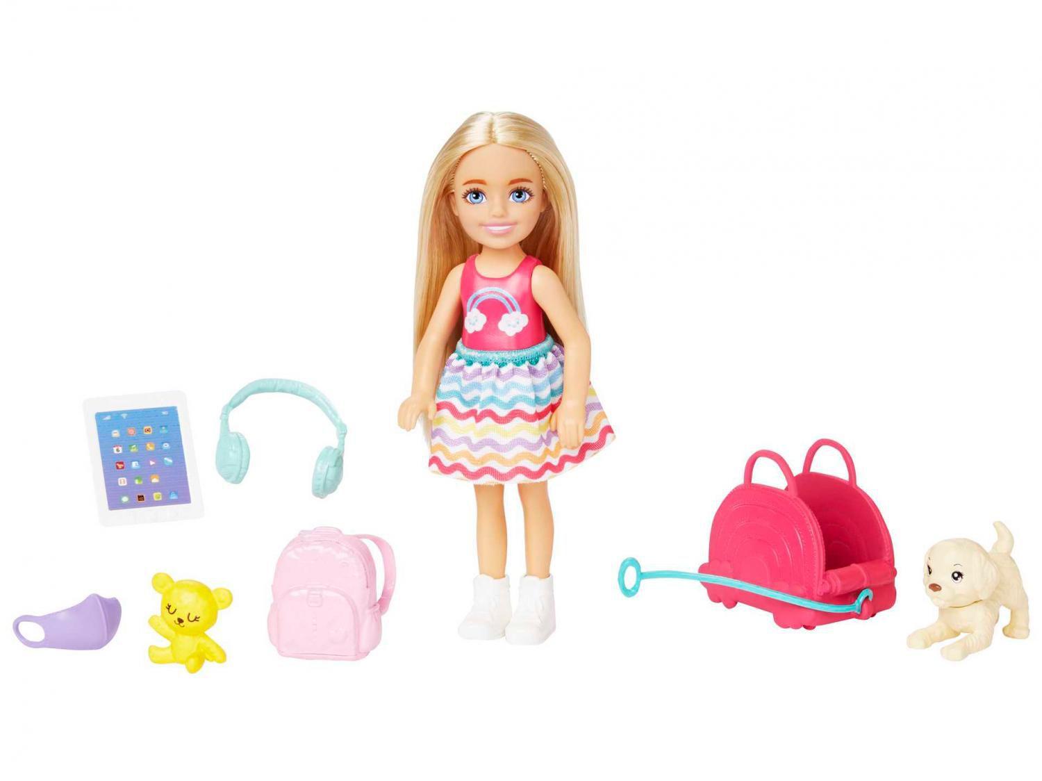 Boneca Barbie Chelsea Viajante com Acessórios Mattel