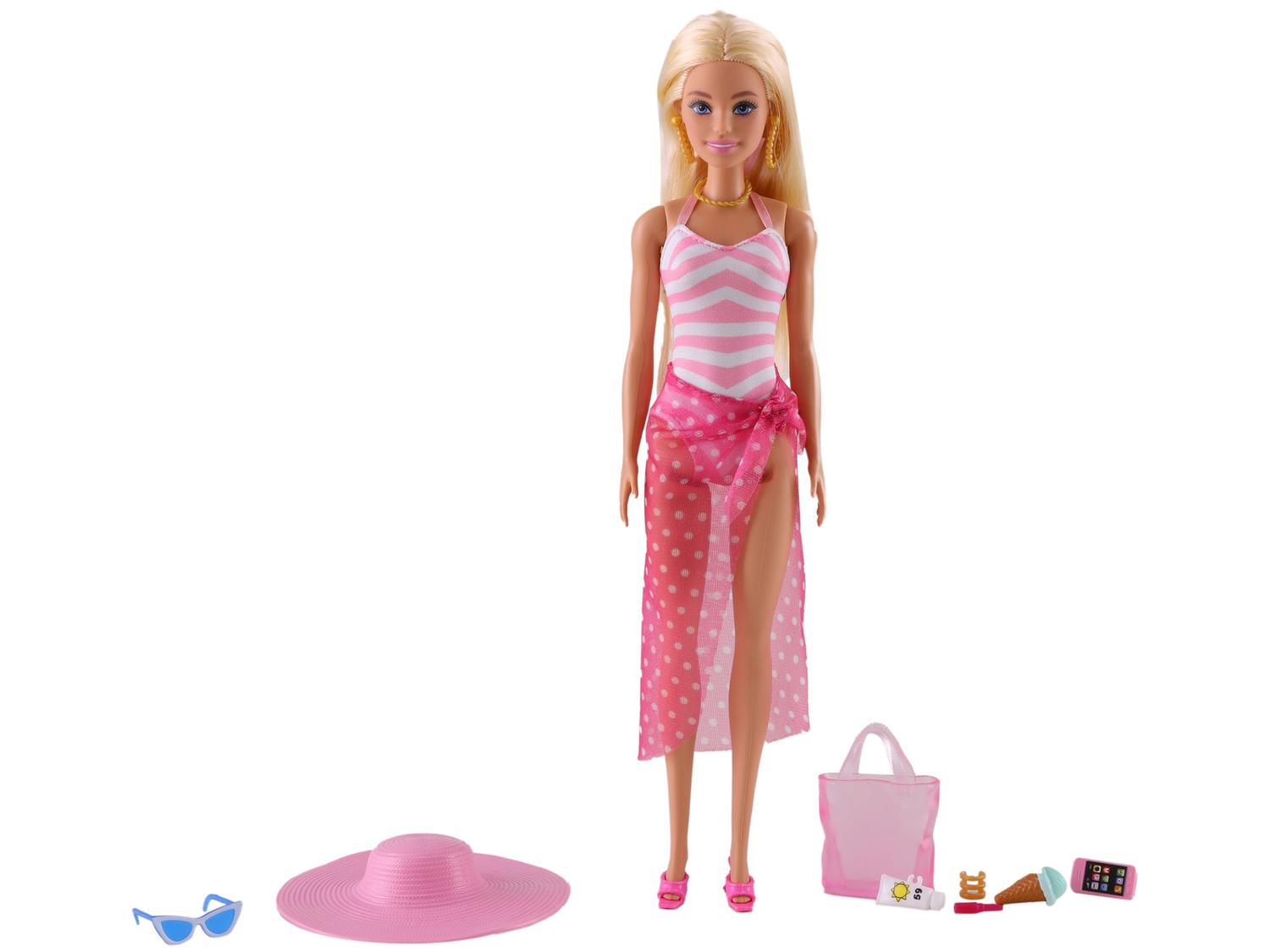 Boneca Barbie Dia de Praia com Traje de Banho