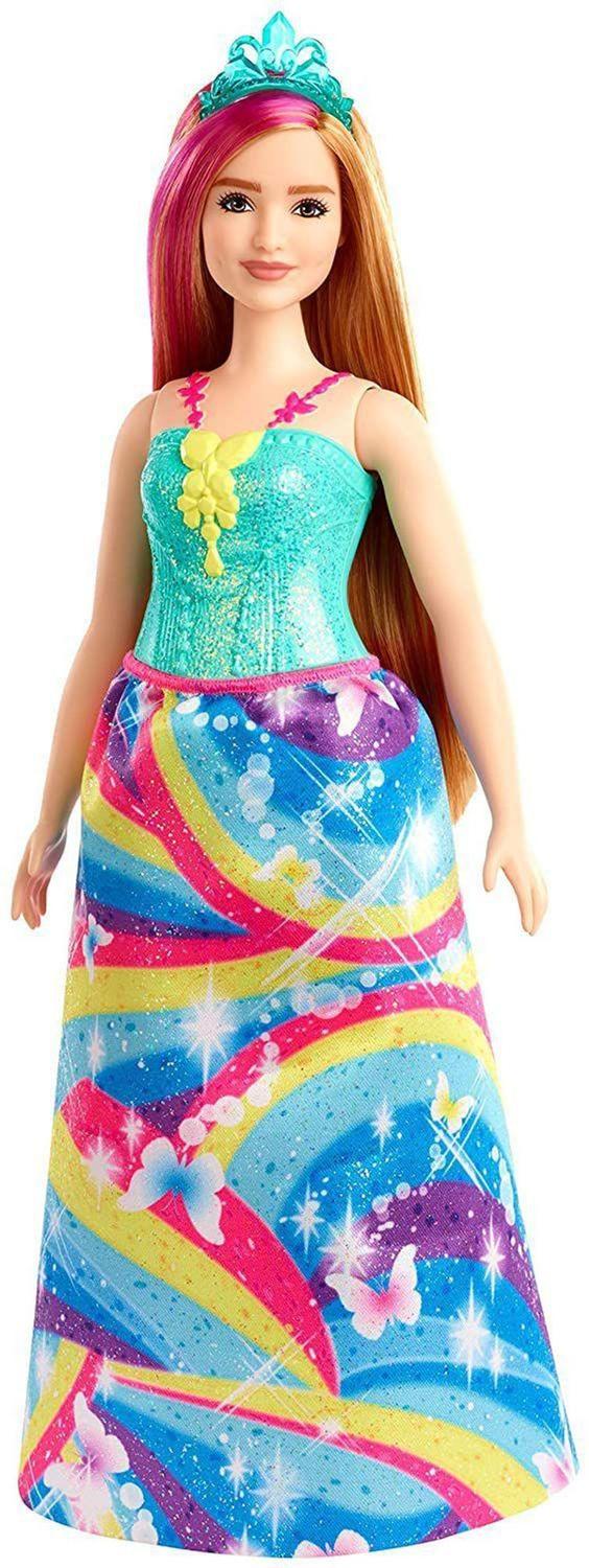 Gown Barbie Con Vestido Verde Boneca Barbie Dreamtopia Princesa