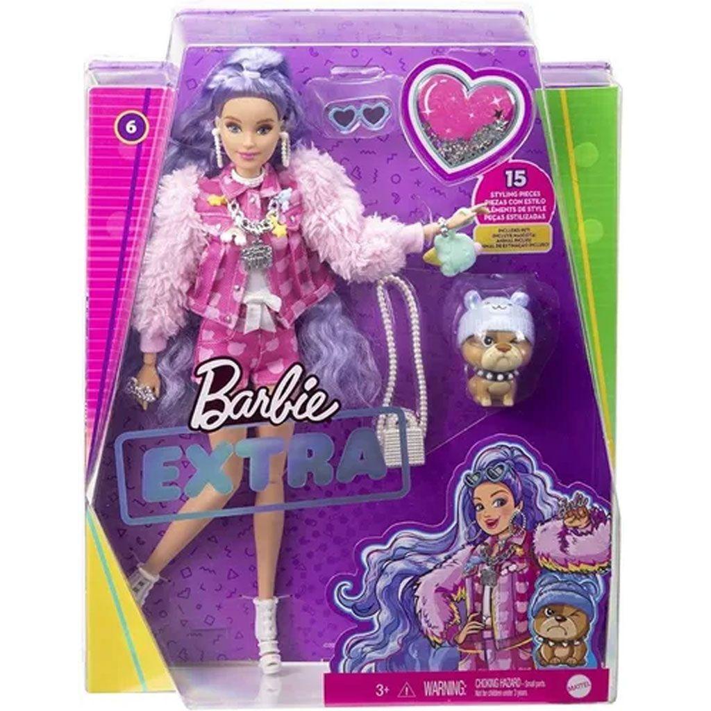Boneca Barbie Extra Com Acessórios e Mascote GXF08 - Mattel - Boneca ...