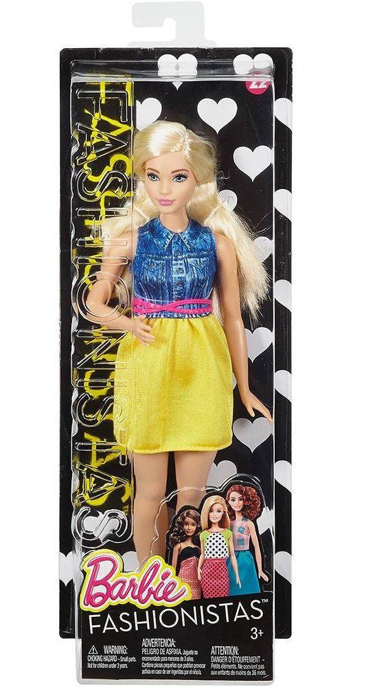 Boneca Barbie Fashionistas Loira Plus Size Doll 22 - Mattel