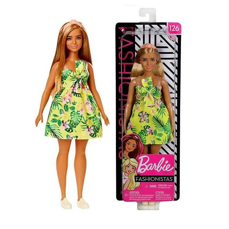 Boneca Barbie Fashionistas Plus Size Moderna Vestido Tenis Summer Verao Doll Numero 126 Mattel Boneca Barbie Magazine Luiza