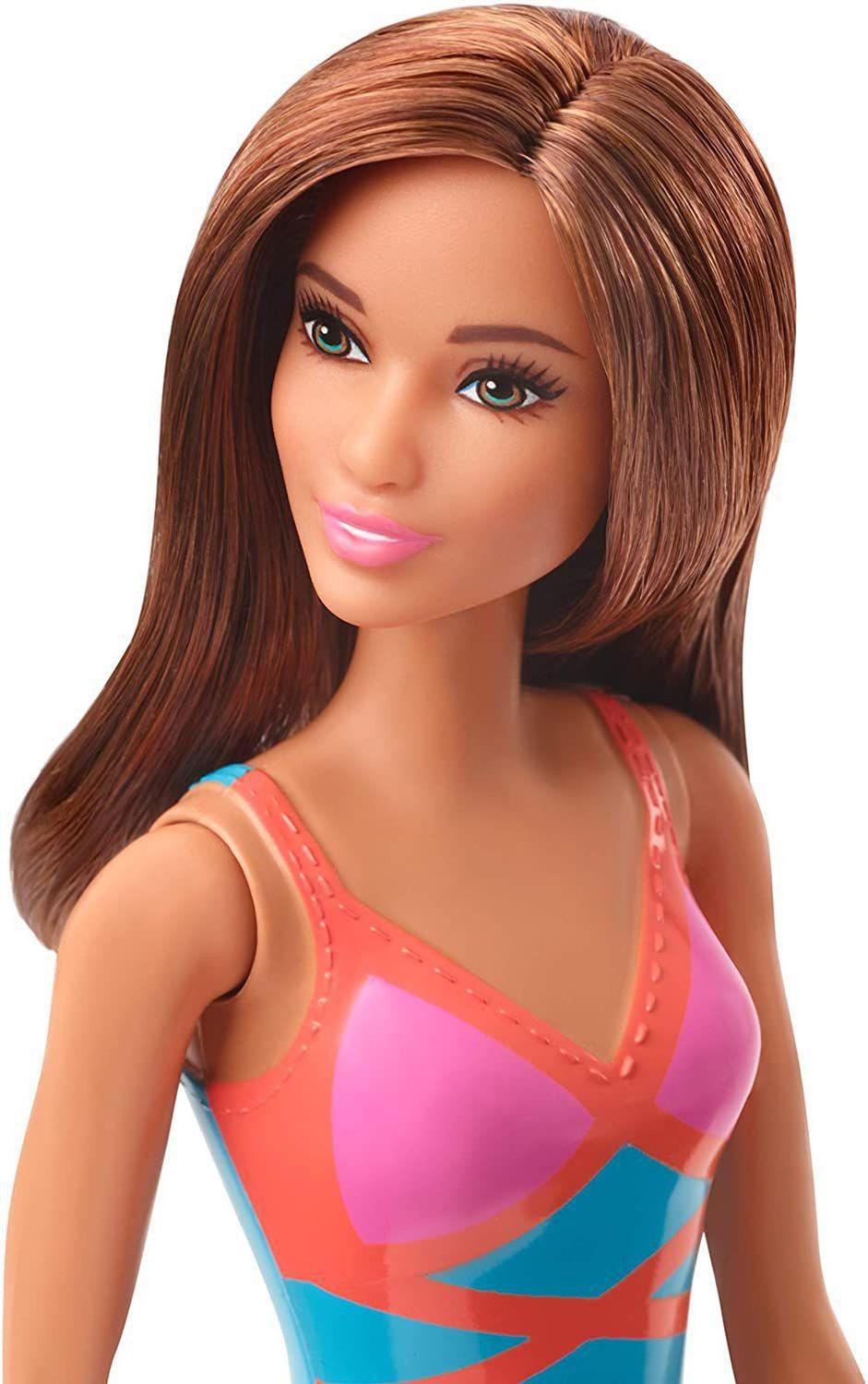 Boneca Barbie Fashion Praia Roupa Laranja Mattel DWJ99 HDC49