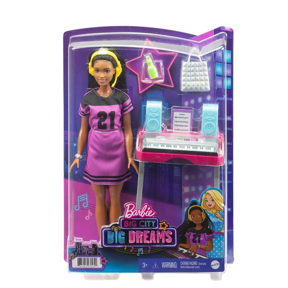 Boneca Barbie Negra Estúdio de Música Big City Big Dreams Mattel - Bonecas  - Magazine Luiza