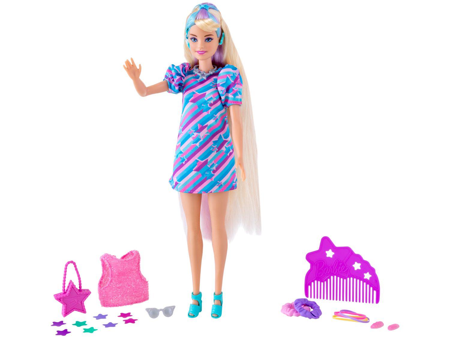 Boneca Barbie Totally Hair Boneca Cabelo Colorido