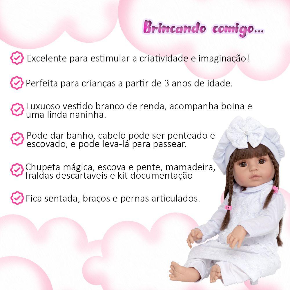 Boneca Bebê Reborn Abigail Baby Alive 52cm Toda de Silicone