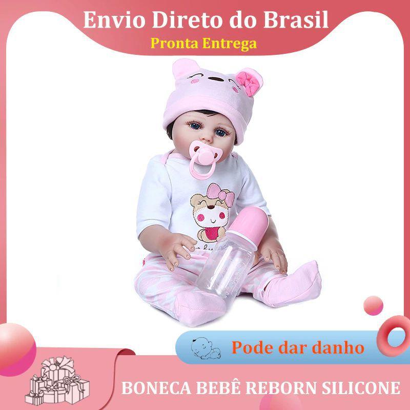 boneca bebê reborn corpo todo em silicone vinil pode dar banho - npk  collection - Boneca Reborn - Magazine Luiza