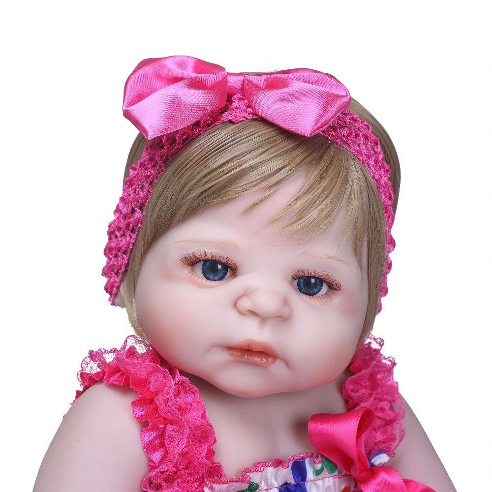 Boneca Bebe Reborn Menina De Silicone Realista Dominio Imports Bonecas Magazine Luiza