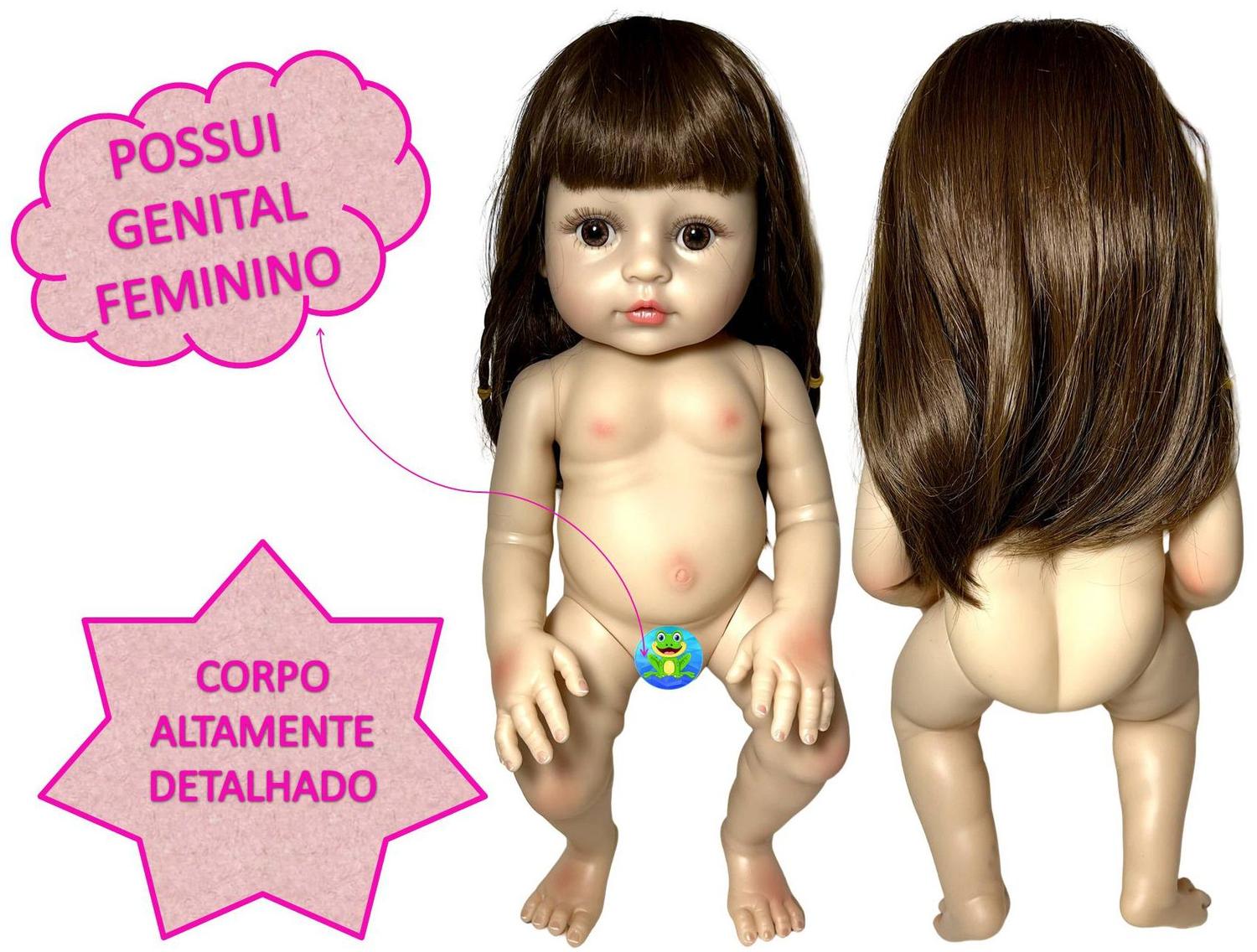 Bebe Reborn Boneca Real Menina Linda Silicone Original