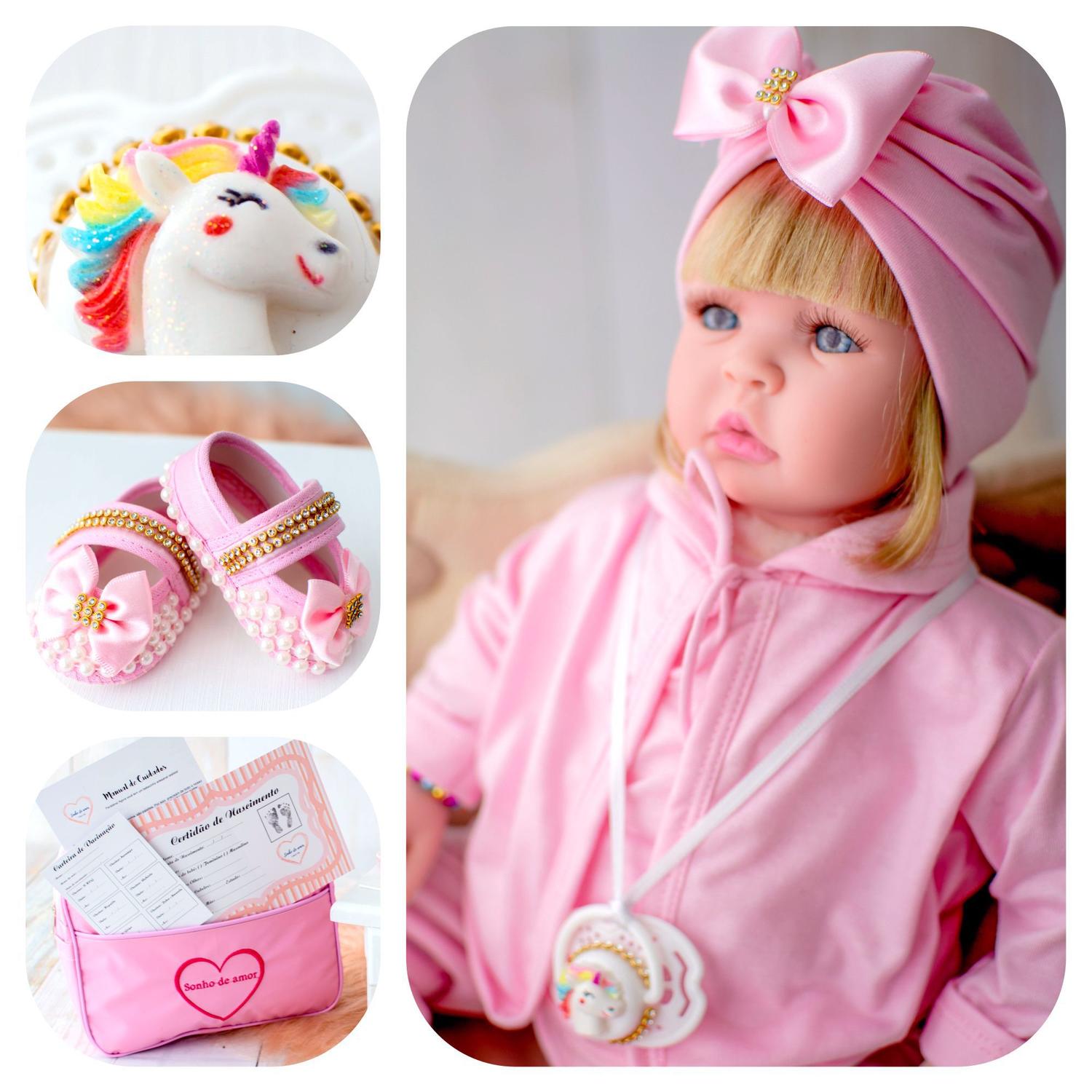 Boneca Bebe Reborn Realista Menina Sonho De Amor 24 Itens Bonecas Magazine Luiza