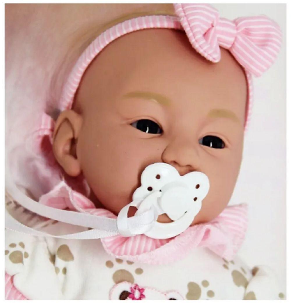 Bebê Reborn Menina de Silicone - Bebê Reborn Recém Nascido