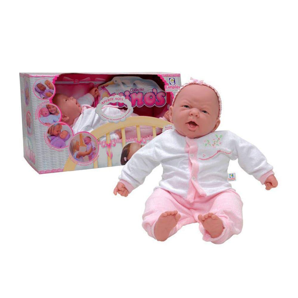 Boneca Bebe Reborn Sons De Bebe 50cm Colecao Ninos Cotiplas Boneca Reborn Magazine Luiza