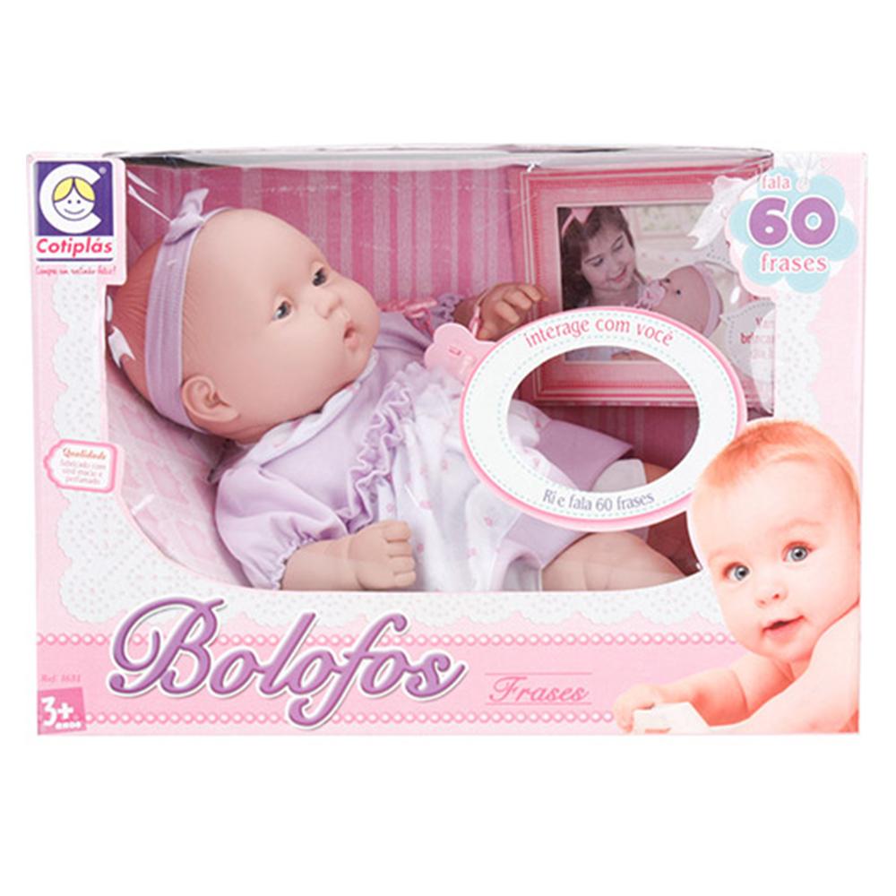 Boneca Bebªs Bolofos 60 Frases Vestido Roxo Cotiplás Outras Marcas Produto n£o dispon­vel