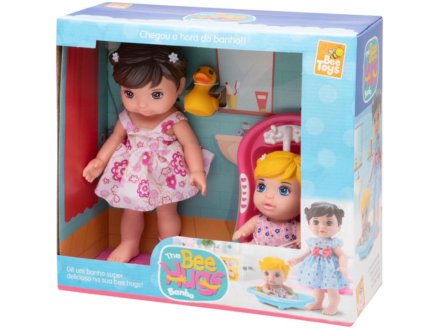 Boneca Bee Hugs Banho com Acessórios