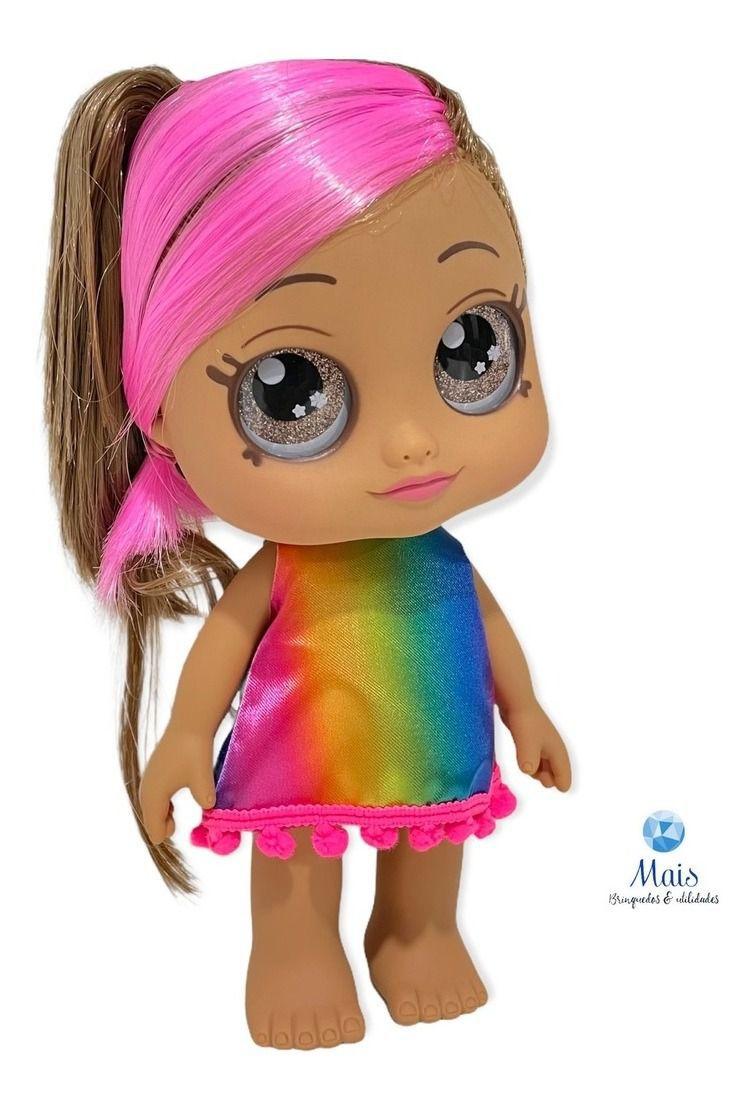 Boneca Com Acessório Surpresa Cabelo Colorido Diver Surprise - Diver ...
