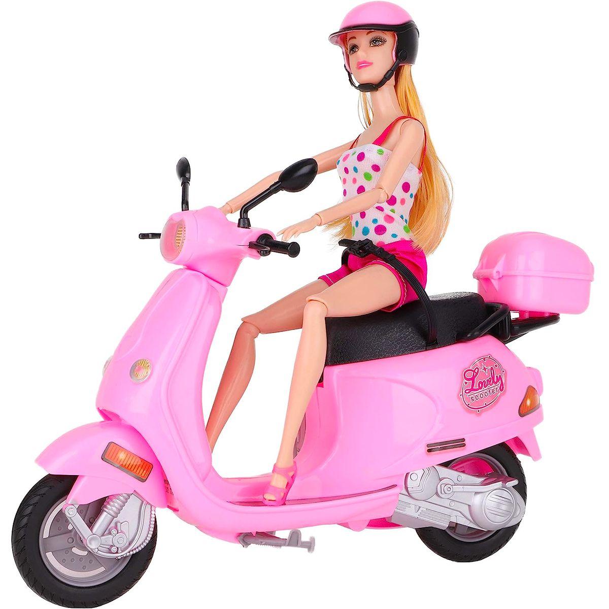 Boneca Barbie Moto Para Barbie Barbie On The Go Moto Rosa E Boneca