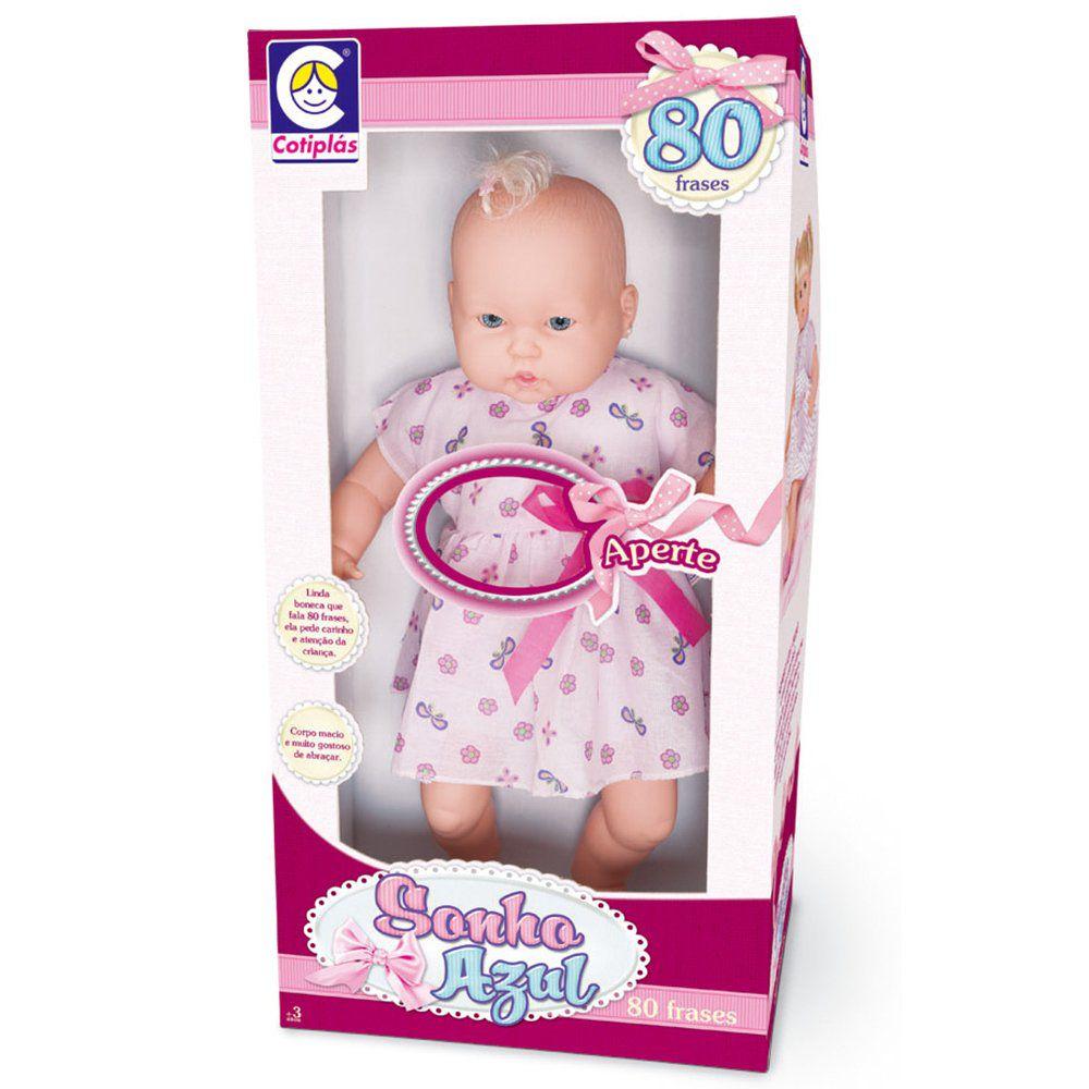 Boneca Cotiplas Sonho Azul 80 Frases 00 Cotiplas Bonecas Magazine Luiza